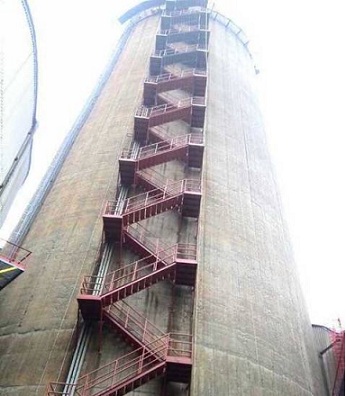 烟囱折梯安装施工技术工艺-怀化