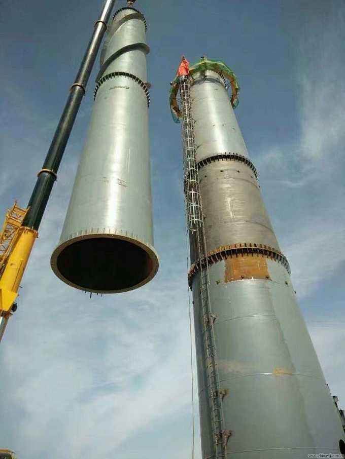 张家口钢烟囱安装施工特点及工艺原理