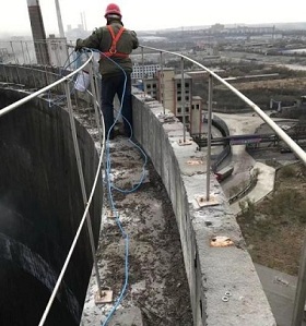 烟囱安装避雷针防雷与接地的施工流程