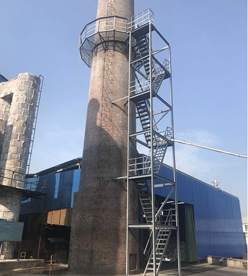 莱芜烟囱安装钢楼梯防腐涂层的施工要求