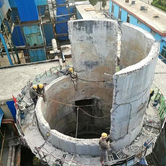 张家口烟囱拆除公司:守护施工现场与周围环境的安全